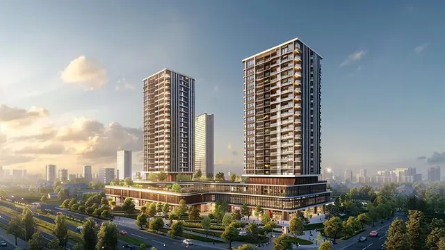 Artist's impression of 3, 3.5 and 4 BHK apartments at Neopolis, Kokapet