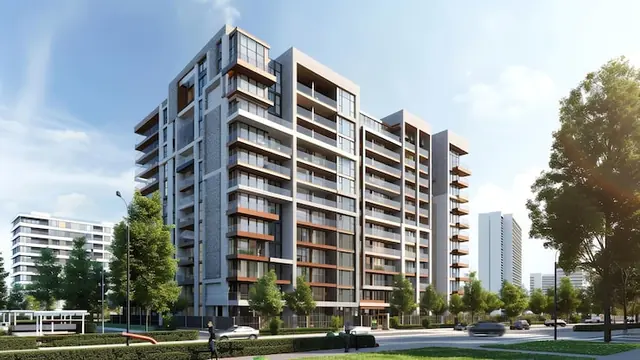 Artist's impression of apartments in Osman Nagar